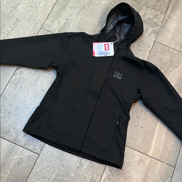 Helly Hansen Seven J Rain Jacket Women's Black Jacket - Picture 7 of 14